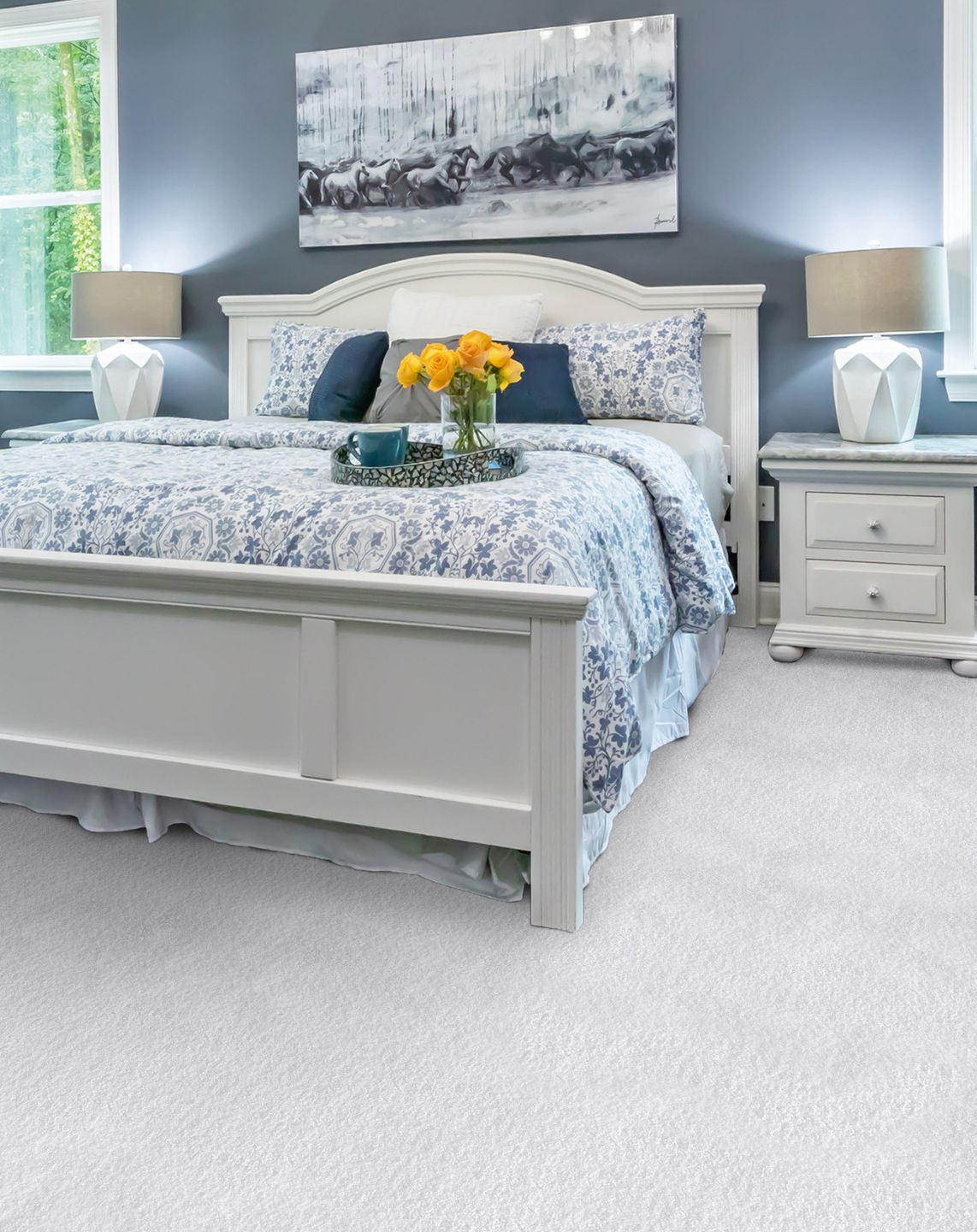soft carpet flooring in bedroom