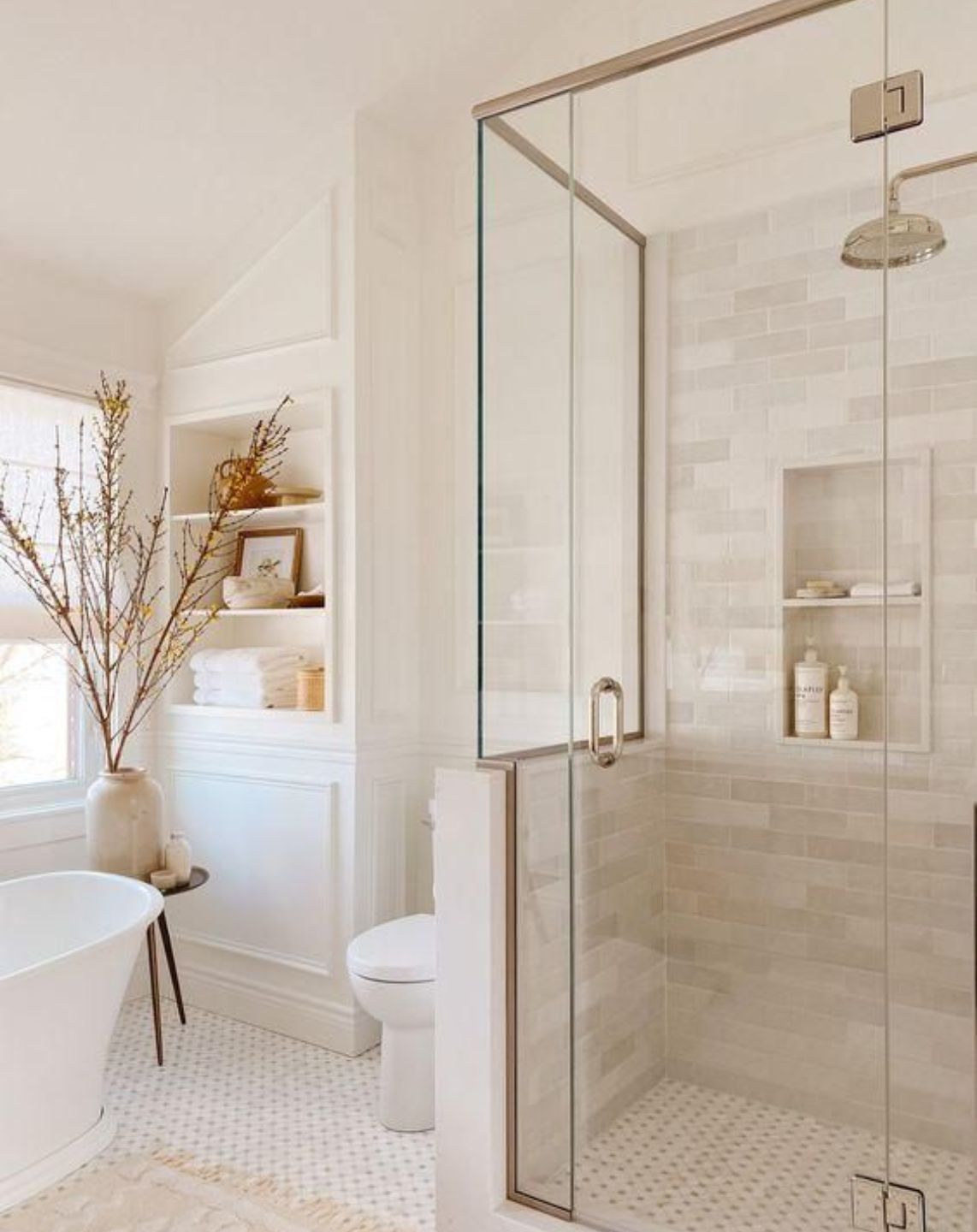 tile shower bathroom flooring